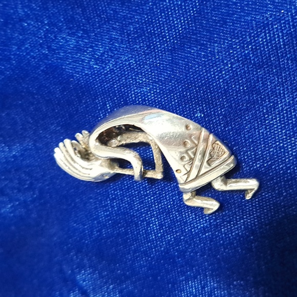 Vintage Sterling Silver Liberty Dancing Kokopelli Pin Brooch - Picture 8 of 13